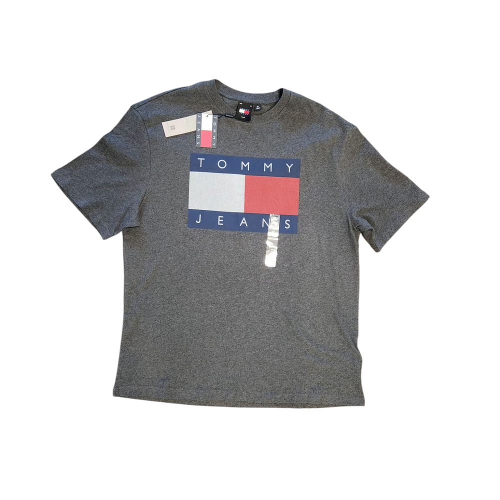 Tommy Jeans Gray T-Shirt with Logo